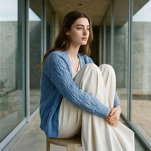 PALUOPO/PLV领女开衫E21870-B1/约重325g帕罗 商品图7