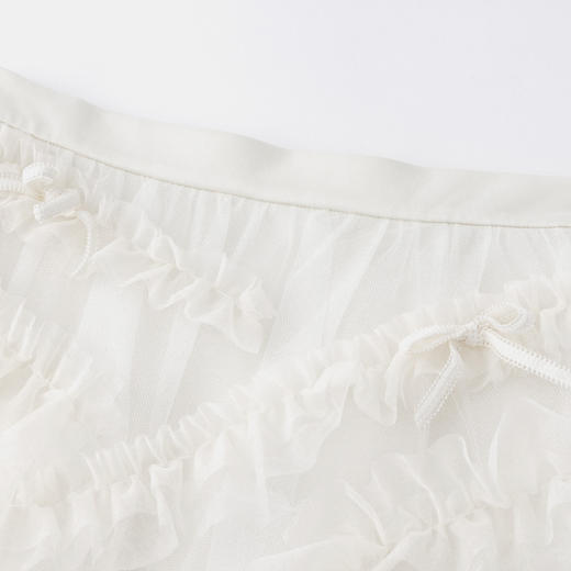 HERLIAN 2026年春夏新品不规则拼接设计蓬蓬纱裙女半身短裙 商品图3