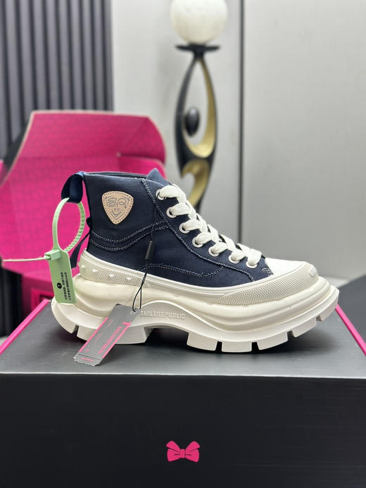 春季特惠💰450 新款厚底高帮 # SMILEREPUBLIC 厚底帆布鞋系列 商品图8
