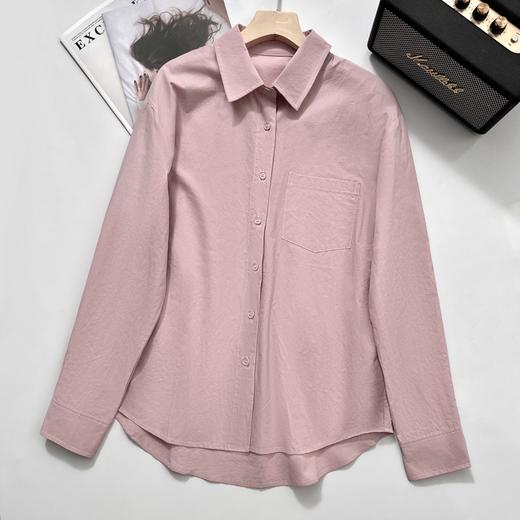  爆款3-7天发货！：isabelle marran高智感烟粉色气质衬衫JS3692897 商品图3