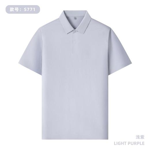 185g 60支匹马棉纯色二级贴胶布领短袖隐形暗扣翻领上衣  ZT-S771# 商品图3