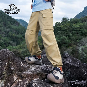 伯希和户外软壳裤儿童春季新款CORDURA耐磨防风防泼水高弹徒步裤