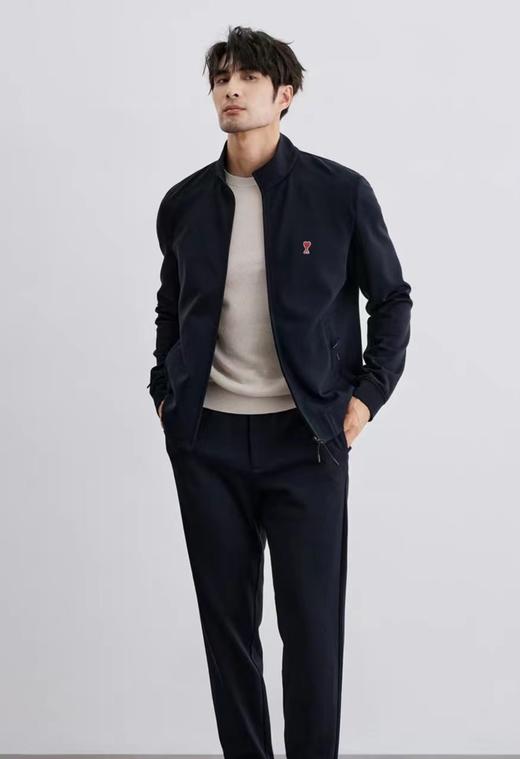 F030401春季新品新款时尚商务立领设计刺绣logo男士夹克外套 商品图8