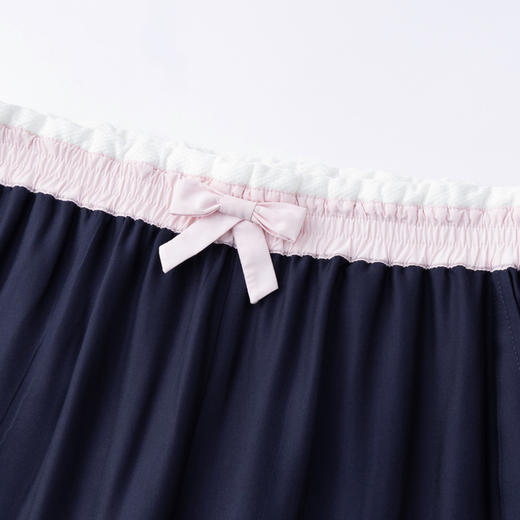 HERLIAN 2026年春夏新品双腰头拼接设计女士直筒垂感休闲长裤 商品图3