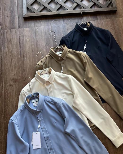 F0304103男士羊毛混纺衬衫春秋冬三季休闲日常百搭亲肤舒适上衣 商品图4