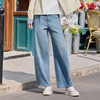 半身缘女裤 春季时尚复古香蕉裤型宽松洗水牛仔裤261102P10120189 商品缩略图2