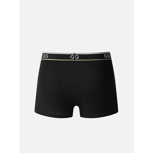 GXG男士内裤 【3条装】黑色条纹莫代尔内裤男平角裤内裆抑菌 25年春夏热卖 商品图2