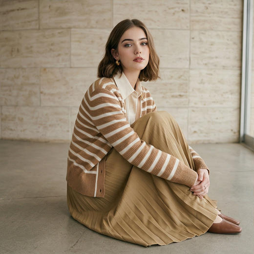 PALUOPO/PLV领女开衫ET23027R-A/约重325g帕罗 商品图3