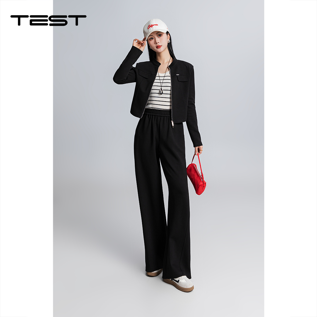 春上新时尚立领套装裤简约显瘦卫衣两件套4261009