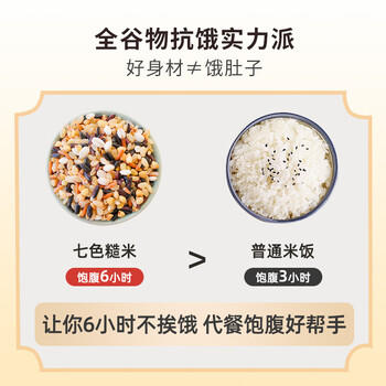 吾爱吾谷七色糙米5斤 杂粮米五谷杂粮粗粮新米孕妇健身主食代餐糙米饭 /粮油调味 /杂粮 /谷米类 商品图7