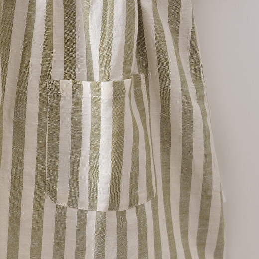 马克珍妮森系条纹女童亚麻连衣裙2026年夏装新款561035 商品图4