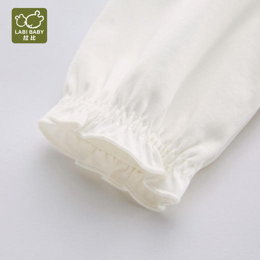 拉比童衣j6-1甜悦反领后开衣米白LZAC100702 商品图5