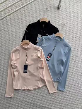 F030476立领青春减龄柔软亲肤收腰时髦长袖打底衣拼接剪裁上衣