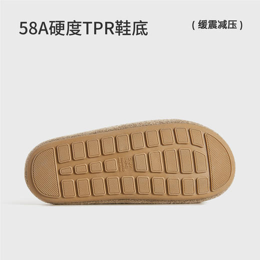 朴西木悦厚底亚麻拖鞋男女2026年新款防滑软底四季拖 商品图4