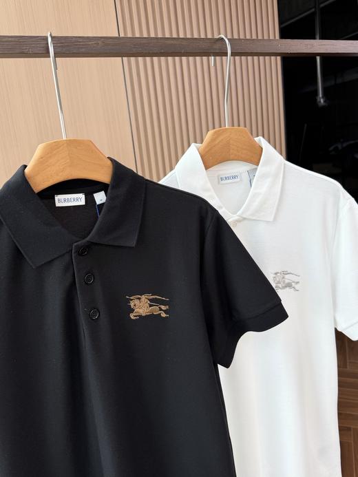 BUR26新品男装专属马标识珠地网眼布Polo衫T恤短袖 商品图5