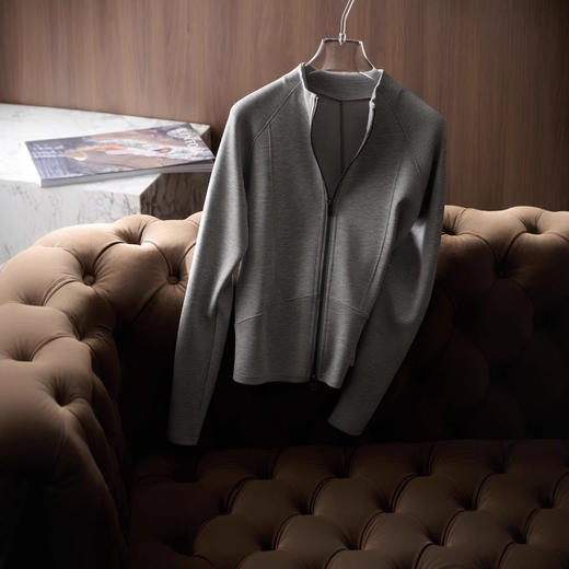 实力天选！二号宾霸铜氨丝桑蚕丝晓星氨纶双拉链卫衣春秋外套！ 商品图2