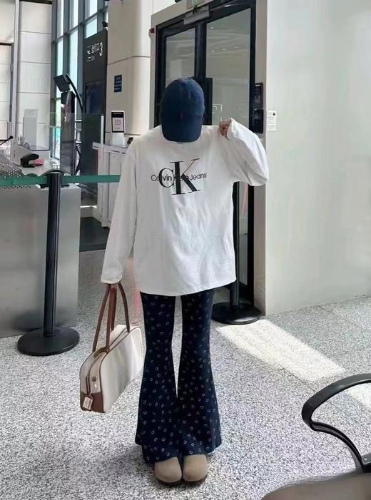 F0304117立体刺绣工艺印花logo情侣圆领纯棉双纱柔软舒适长袖T恤 商品图10