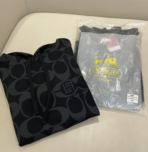 26新款正品蔻驰✖️CLOT联名 男女款老花连帽卫衣30403 商品图4