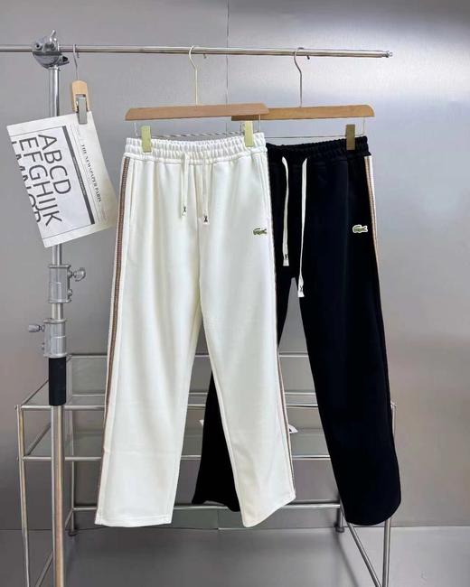 F030493春季新款运动休闲系带彩色织带卫裤百搭纯色直筒宽松长裤 商品图0