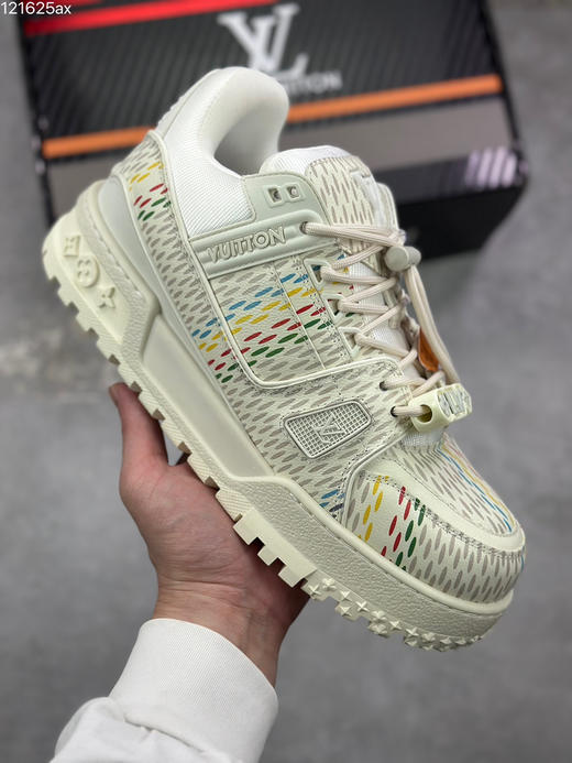春季特惠💰650 LV 公司级 # 驴牌 Trainer Maxi 胖丁低帮休闲板鞋 商品图0