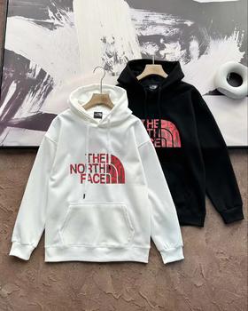 F0304100春季新品休闲百搭情侣胸前大印花双层华棉连帽卫衣