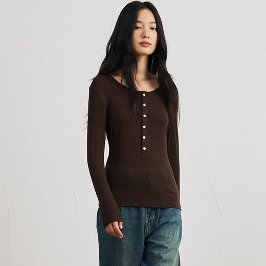 【被问麻了！两位数就能买到的羊毛打底衫】羊毛天丝醋酸完美结合 修身款式 拉伸腰线 商品图4