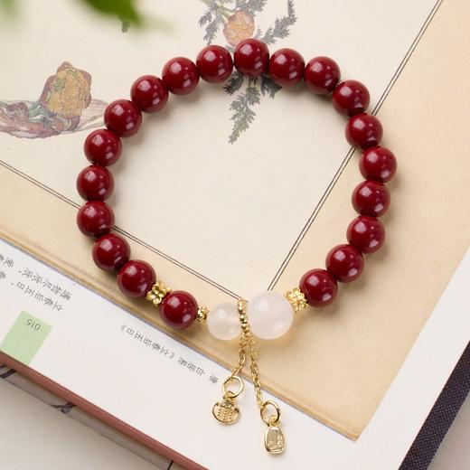 【吉葫·紫金砂手串】紫金砂红玛瑙手链串珠女高级感文玩佛珠朱砂手饰手串 商品图6