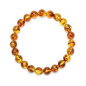 金珀纳福 天然花珀经典手串