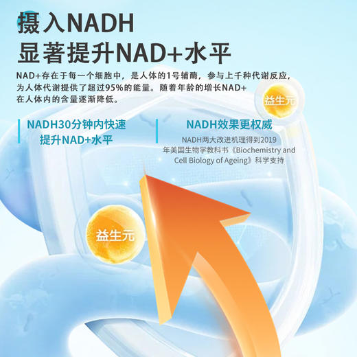 世界选物官NADH能量精力饮精力up抗龄50g*15包/盒 商品图5