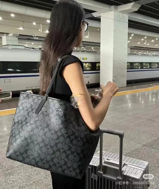 F030407新款吸扣大容量沙滩单面city托特包logo购物袋tote包 商品图0