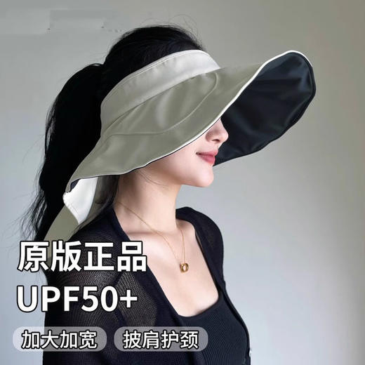 日本防晒帽子女2025夏季新款大檐遮脸护颈户外骑行遮阳帽 商品图0