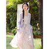 鹿向南「紫雾汀洲」淡紫色法式气质吊带连衣裙女年春季显瘦长裙子 商品缩略图1
