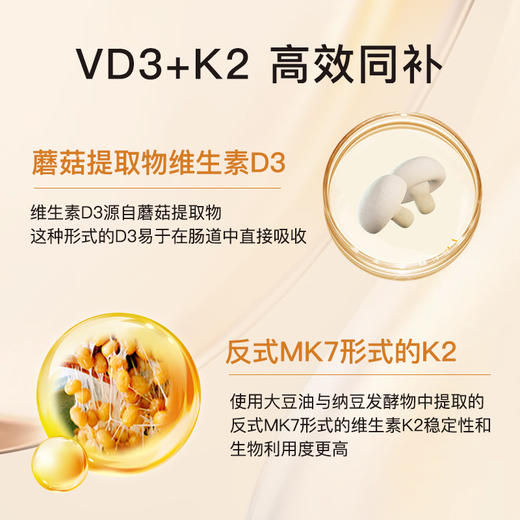 陈俊旭博士wecarenaturally维生素d3+k2滴剂1200滴儿童青少年长高 商品图2