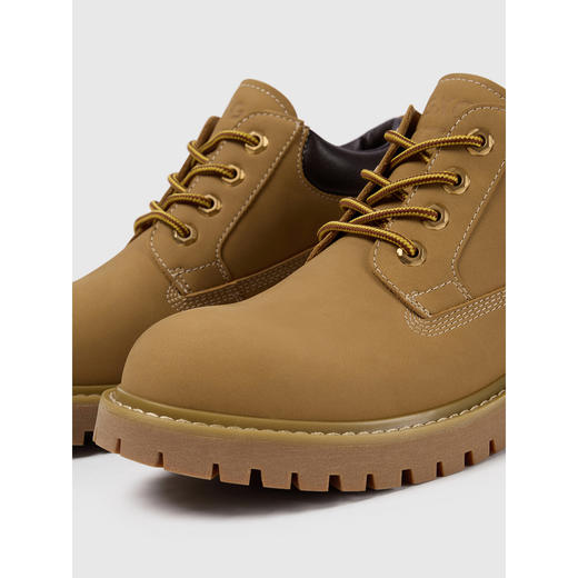 GXG通勤男鞋休闲百搭低帮马丁靴工装户外登山鞋增高大黄靴 商品图4