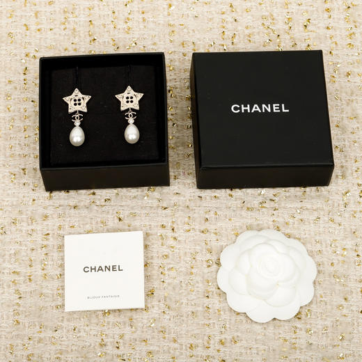 小香 纽扣五角星珍珠耳环（XTY） 商品图2