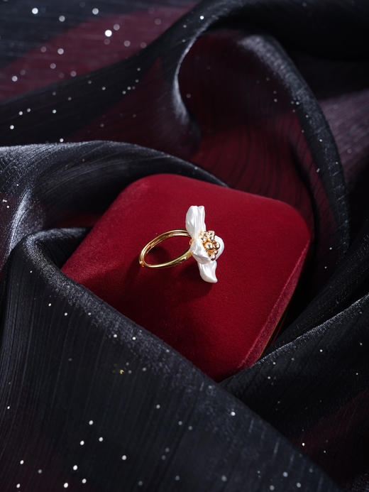 子佩集【桃之夭夭】银S925珍珠惜王妃戒指【QJJZ002】五瓣花巴洛克2602 商品图4