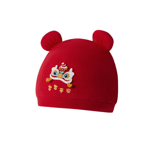 拉比配饰i5-4喜庆婴儿帽红色LYEF107611 商品图3