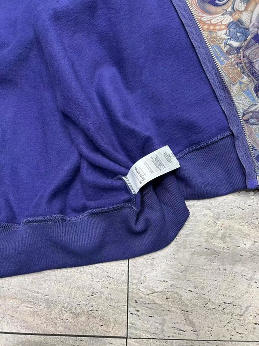 F030406联名款袖子眼睛印花图案休闲宽松连帽拉链卫衣外套男女同款 商品图11