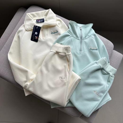 F030436春季半拉链正肩卫衣+直筒裤套装可立领可翻领清爽舒适儿童套装 商品图8