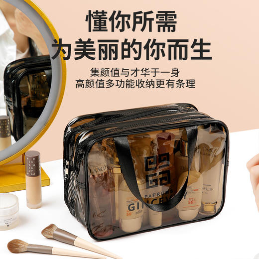 【简约式 收纳包】洗漱包 便携旅游  防水化妆包 健身游泳洗澡 收纳袋女 商品图1