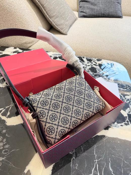 F030454实用日常有质感加宽肩带老花单肩腋下盒子包 商品图1