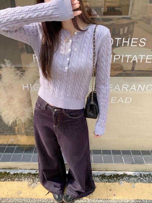 <曾小咸推荐>3.5现货秒杀 ！微信超特价！韩系麻花短款针织衫 日常199.99 立减120 秒杀79.99！！ 商品图11