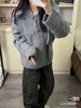 F030426套头连帽针织纽扣帽衫情侣男女同款针织柔软百搭毛衣 商品缩略图6