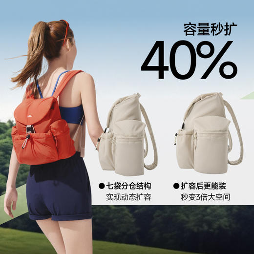 【26春夏新品】蕉下 扩容双肩短包LC005 肩带加宽加厚 拒水防油 72小时发货 商品图3