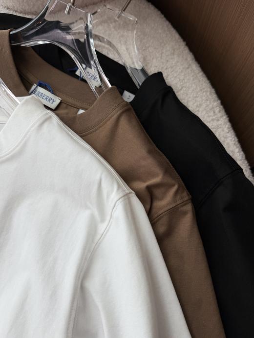 BUR 26新品战马刺绣标圆领短袖男女同款T恤 商品图3