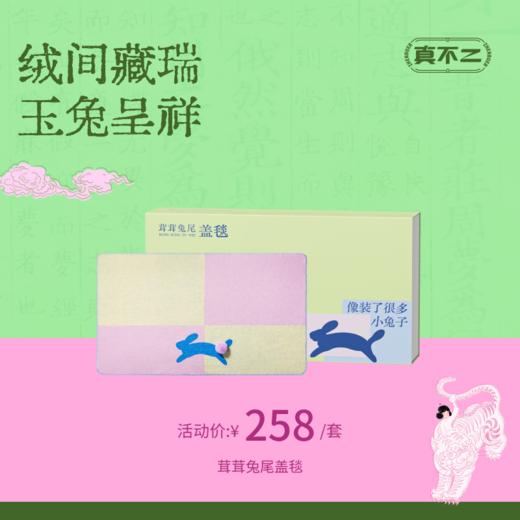 【真不二】新品茸茸兔尾盖毯空调毯午睡毯 商品图0