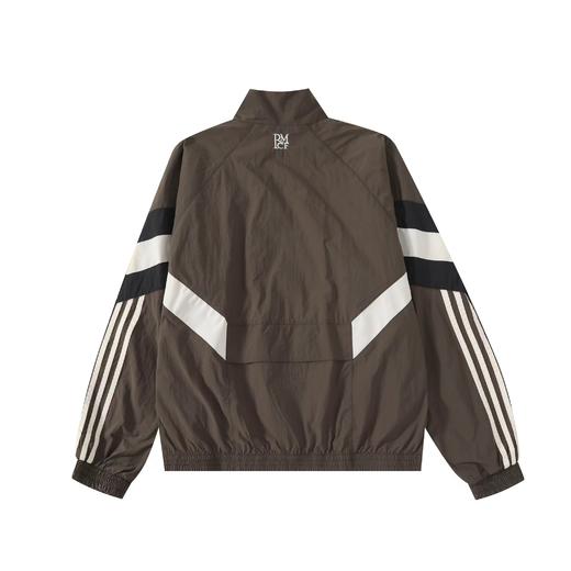 F030418男款LOGO拼色条纹立领夹克复古跑步休闲百搭单面风衣外套 商品图6