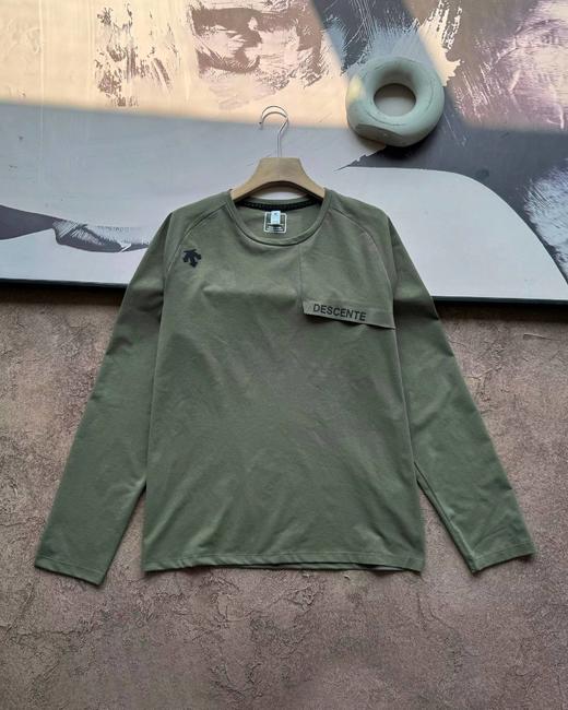 F0304120户外速干透气轻便弹力针织面料圆领长袖T恤打底衫 商品图10