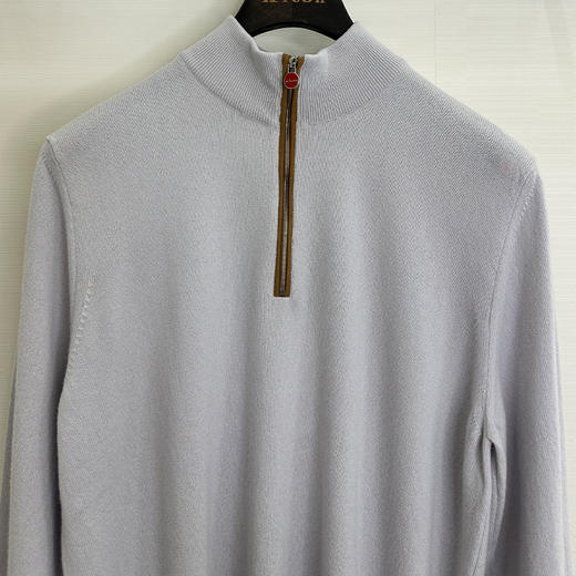 KITON 男士长袖针织衫 浅紫色 UMK0524K327003 商品图2