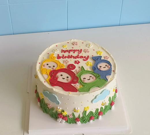 多款式~天线宝宝手绘翻糖卡通蛋糕-低糖处理无添加 商品图0